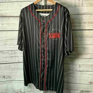 Scarface Baseball Jersey Al Pacino World is Yours Mens 4X Black‎ Pinstripe